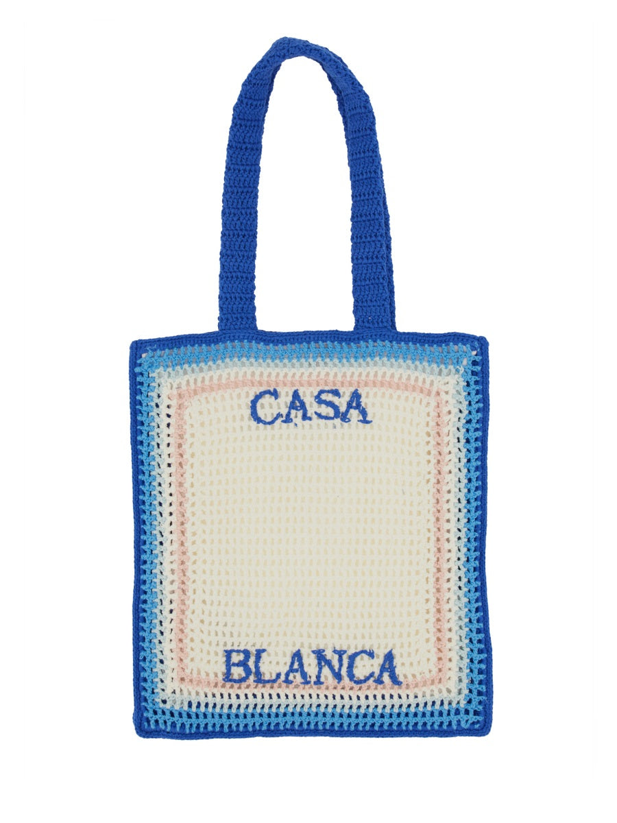Crochet Bag Multicolour Main: Cotton Handbags