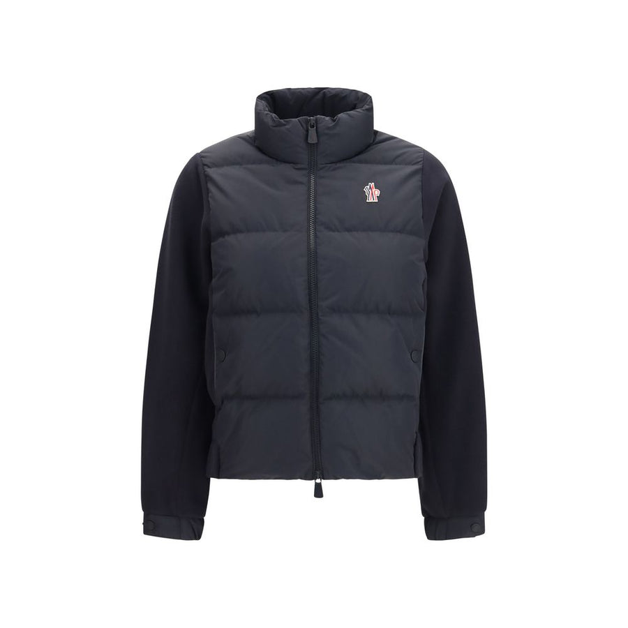 Black Polyester Full-Length Jacket Clothing