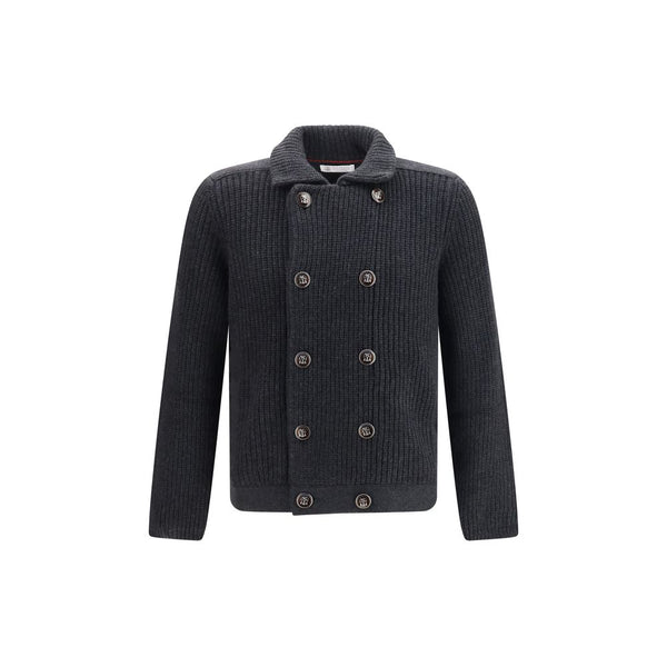 Gray Cashmere Cardigan Clothing