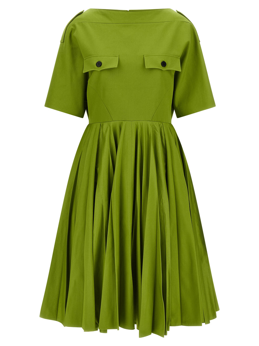 Bicolor Cotton Casual Dress