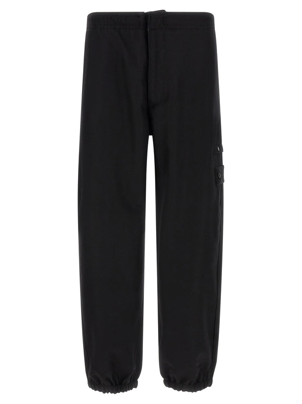 Black Virgin Wool Cargo Pants