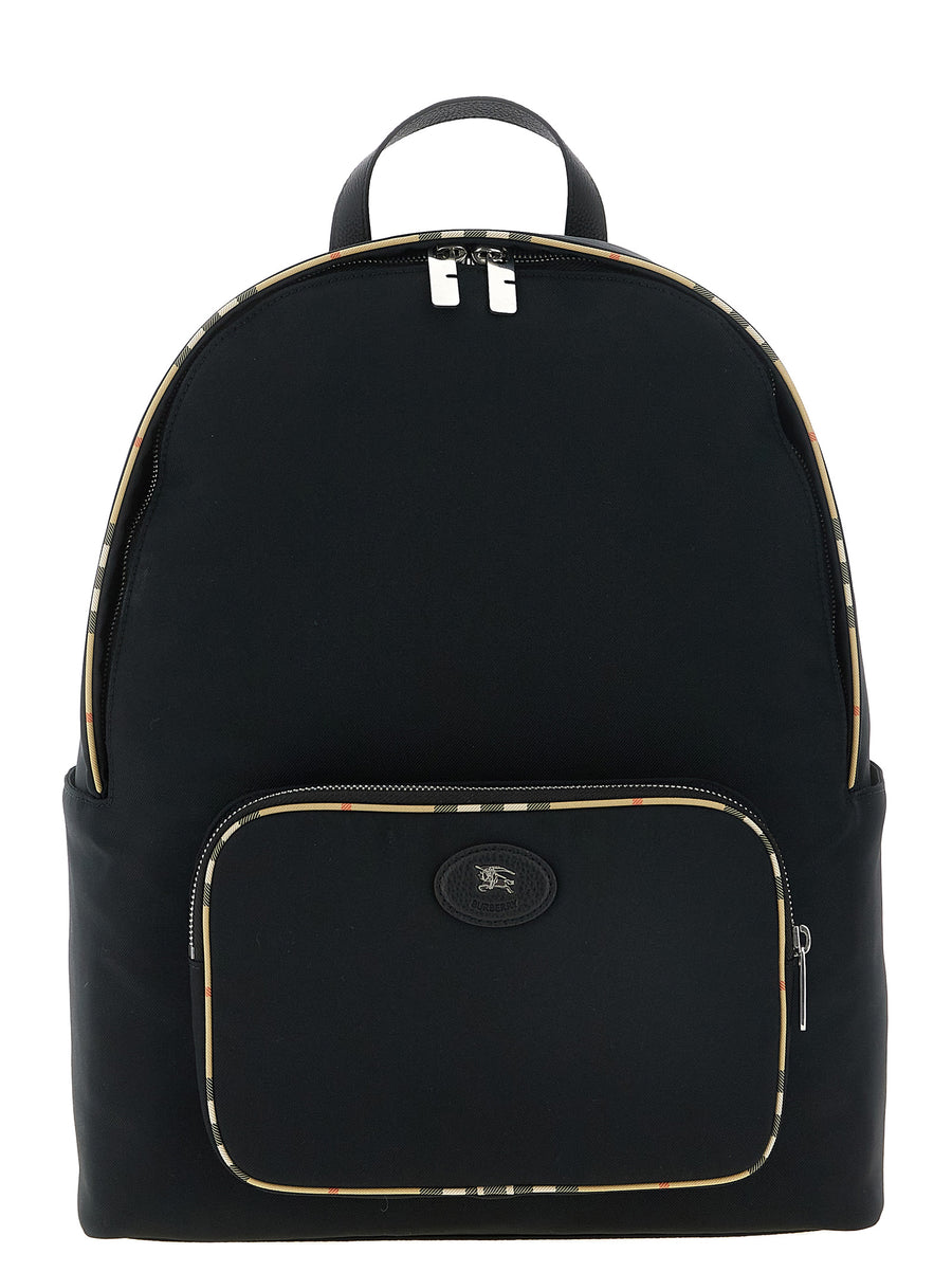 Black Polyester Backpack