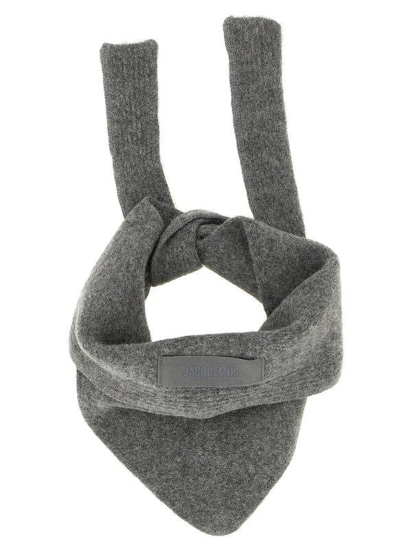 Gray Wool Scarf