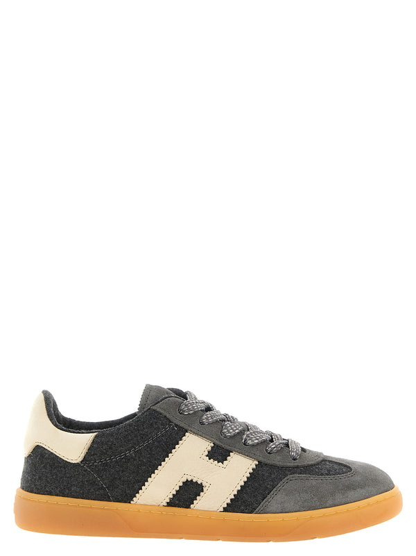 Gray Wool Low Top Sneakers