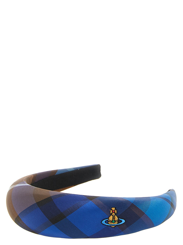 Blue Polyester Headband Accessory