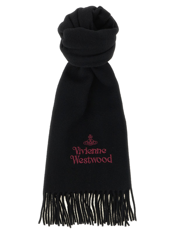 Black Wool Foulard Accessory