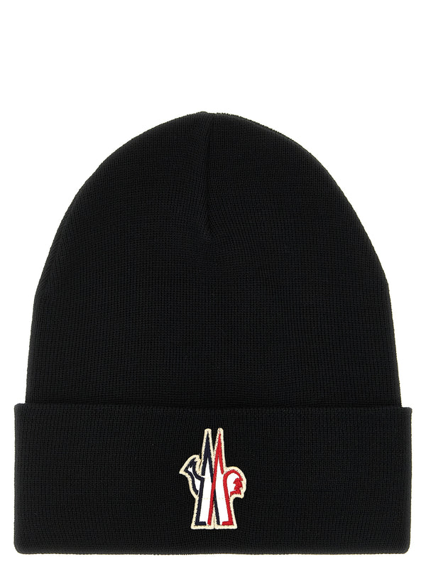 Black Virgin Wool Beanie Accessory