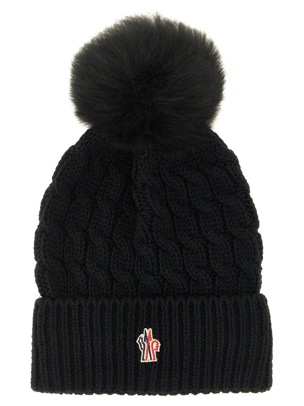 Black Virgin Wool Beanie Accessory