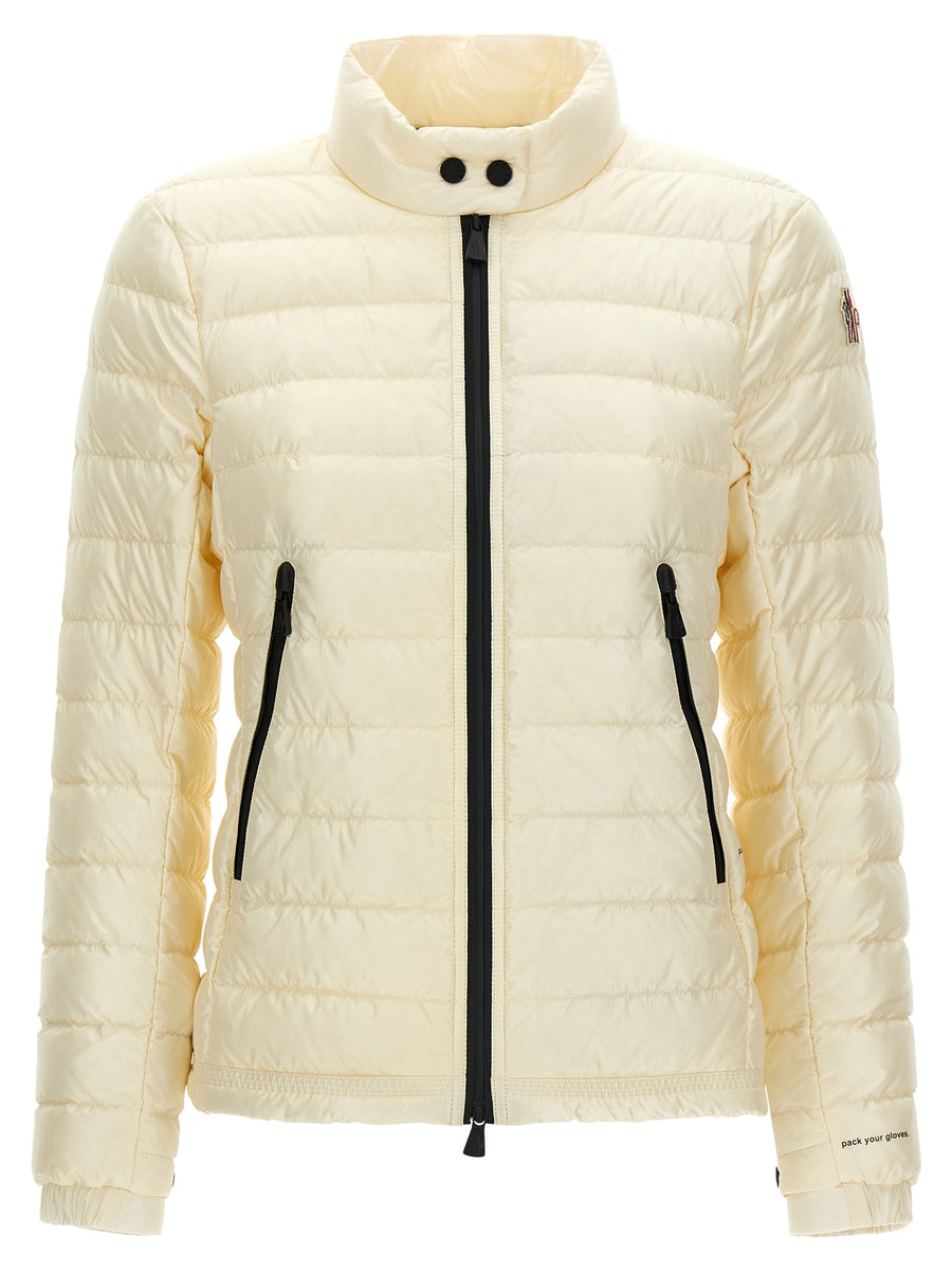 White Polyamide Full-Length Jacket Clothing