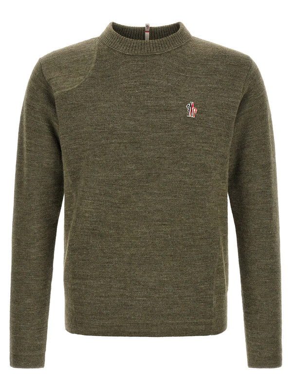 Bicolor Virgin Wool Cardigan Clothing