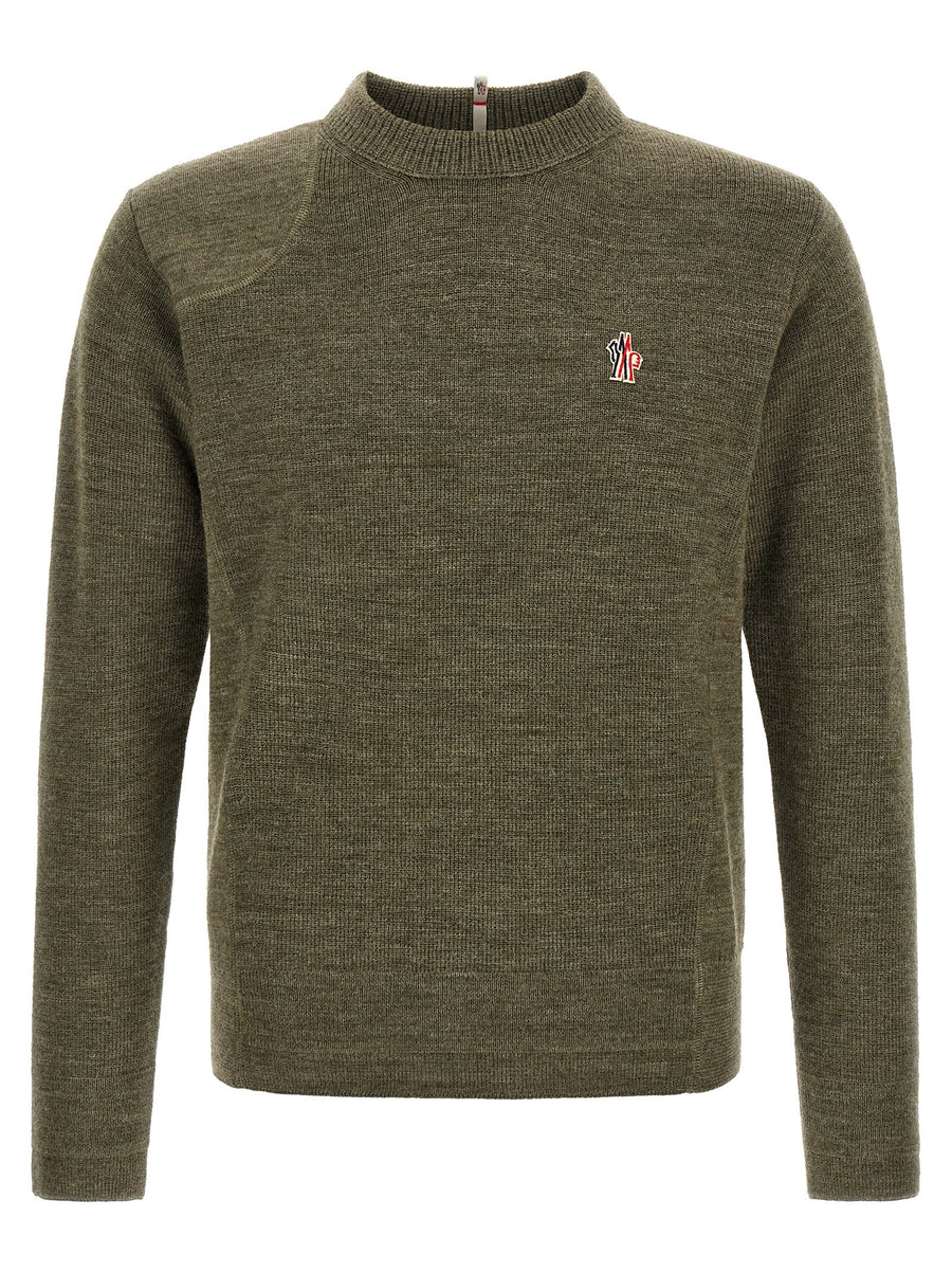 Bicolor Virgin Wool Cardigan Clothing