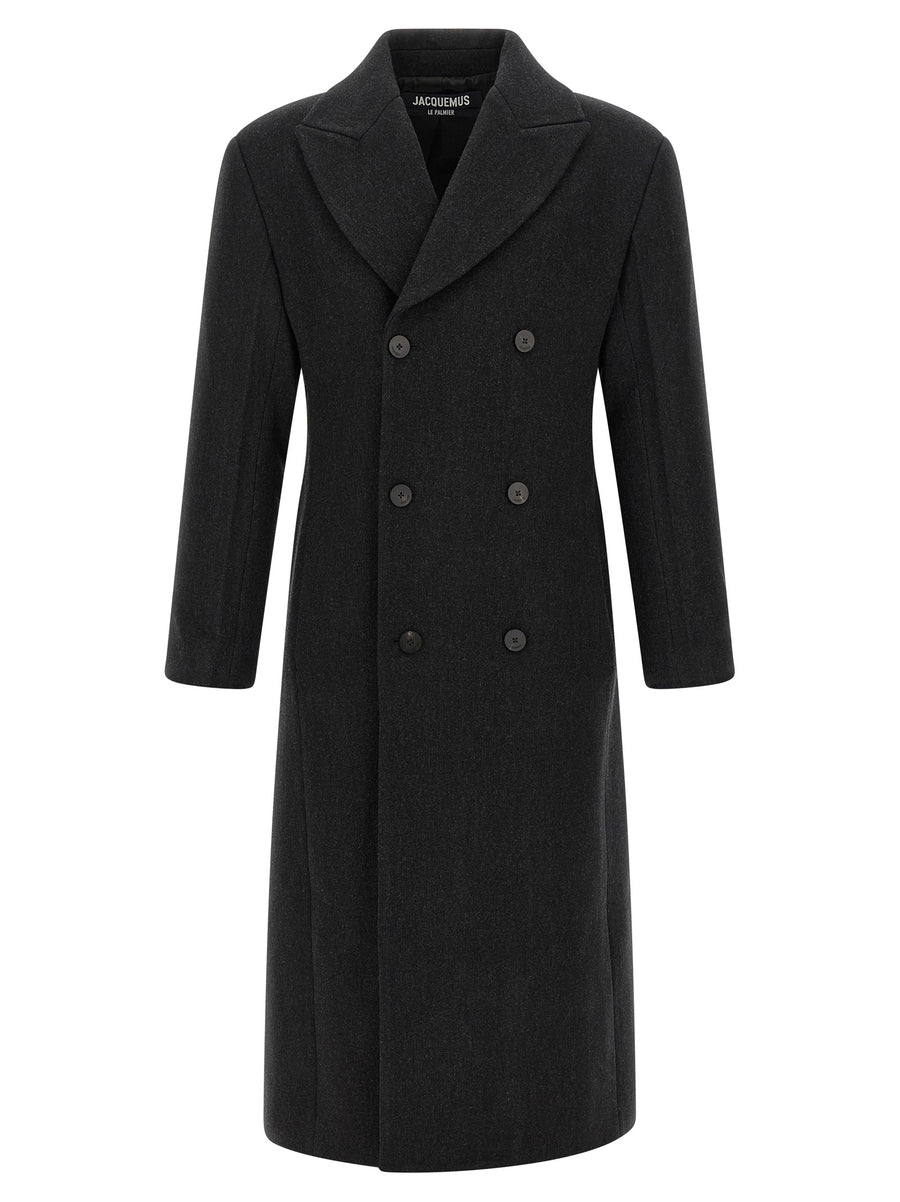 Gray Virgin Wool Coat Clothing