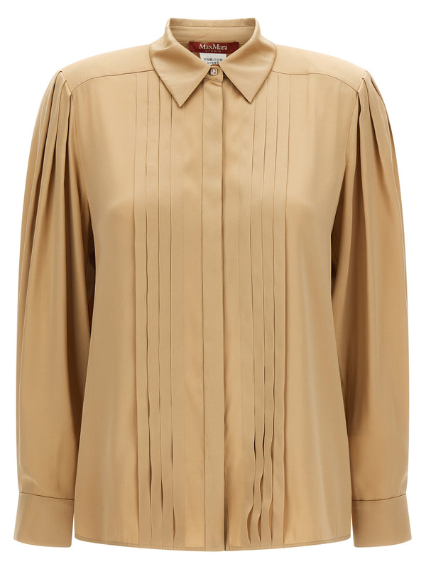 Beige Silk Blouse