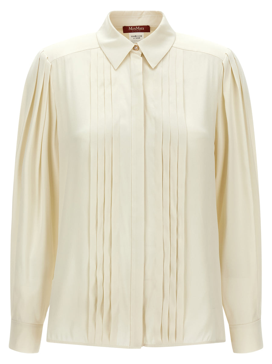 White Silk Blouse