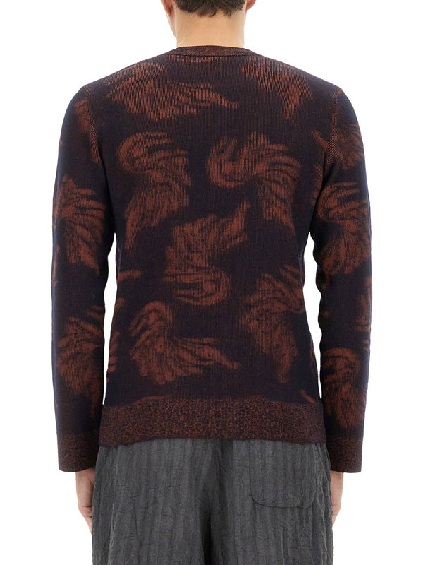 Jacquard Knit Jumper Multicolour Merino Wool Jumpers