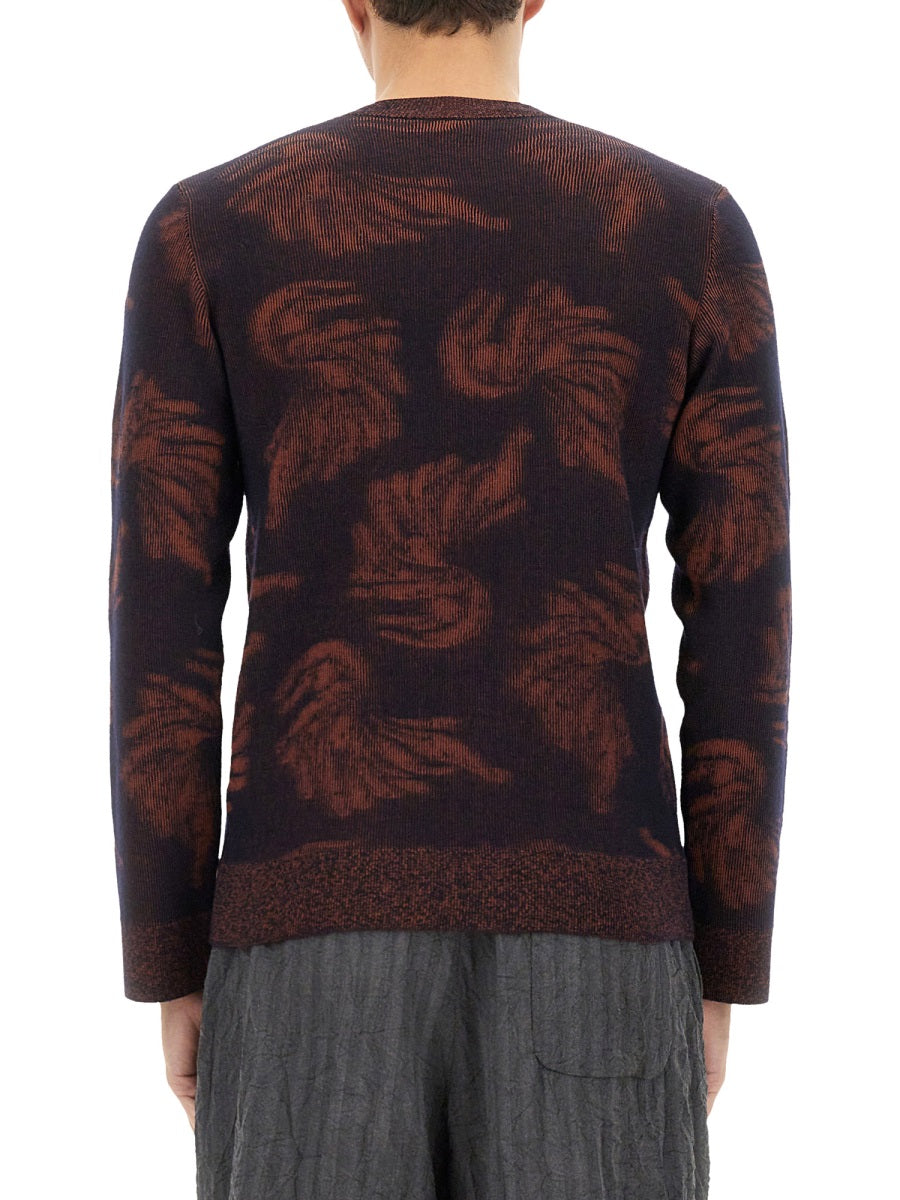 Jacquard Knit Jumper Multicolour Merino Wool Jumpers