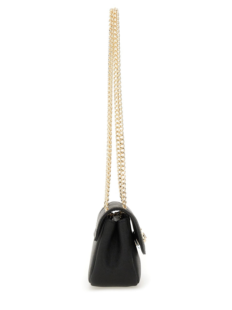 Shoulder Bag With Chain Black Leather