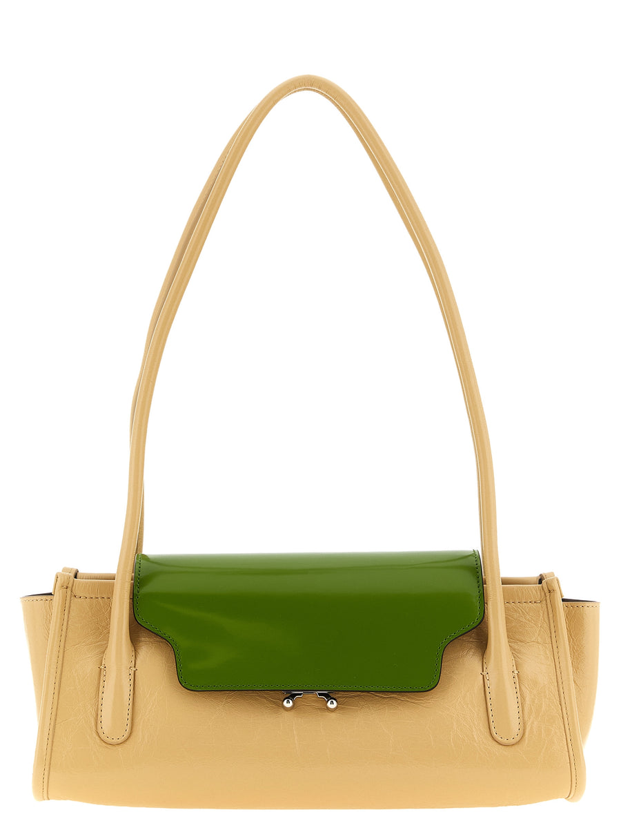 Multicolor Calfskin Shoulder Bag