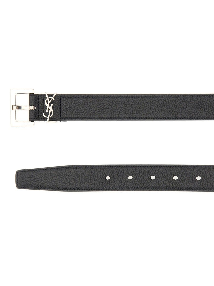 Belt Cassandre Black Calf Leather