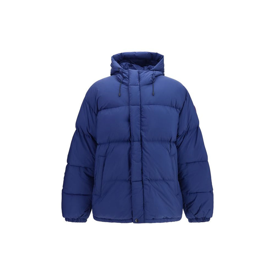 Blue Nylon Full-Length Jacket Clothing