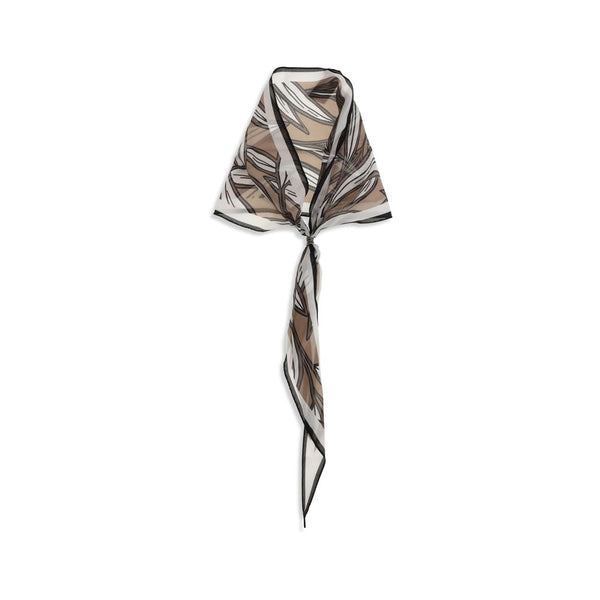 Beige Silk Foulard Accessory