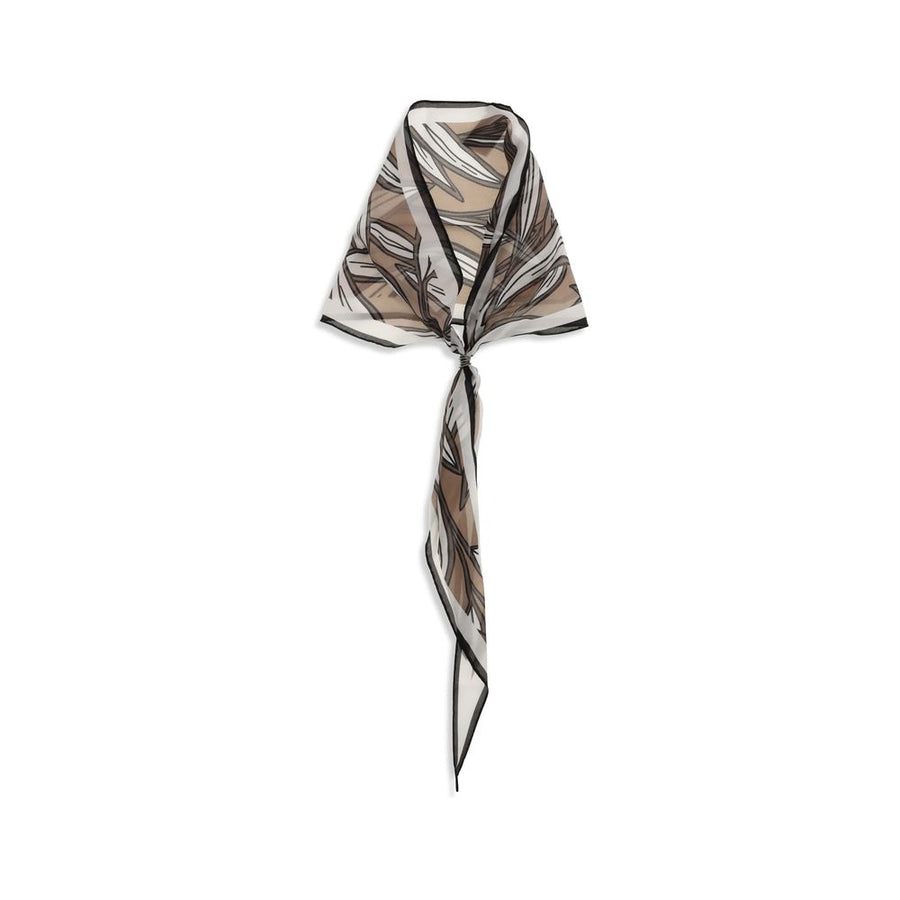 Beige Silk Foulard Accessory