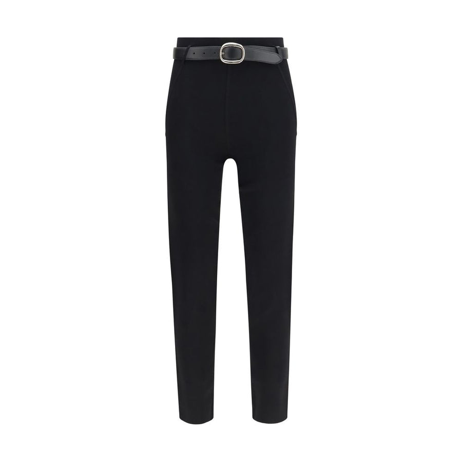 Black Viscose Leggings Clothing