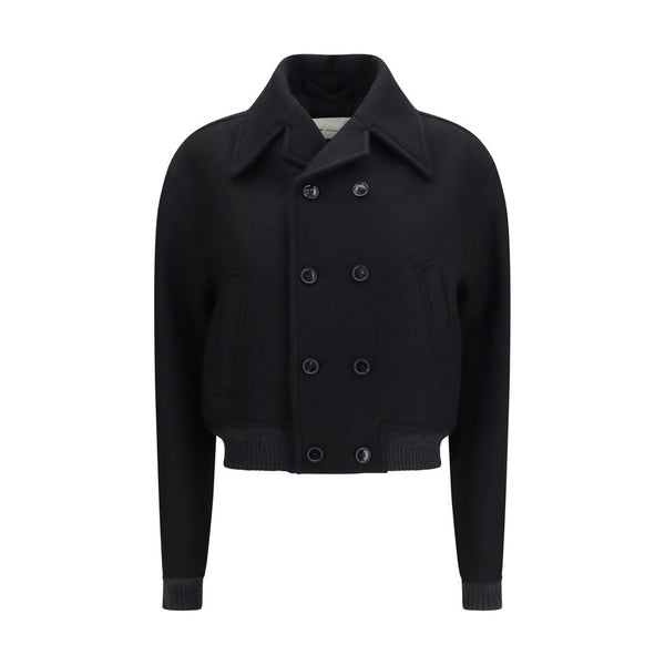 Black Wool Oves Aries Bomber Clothing