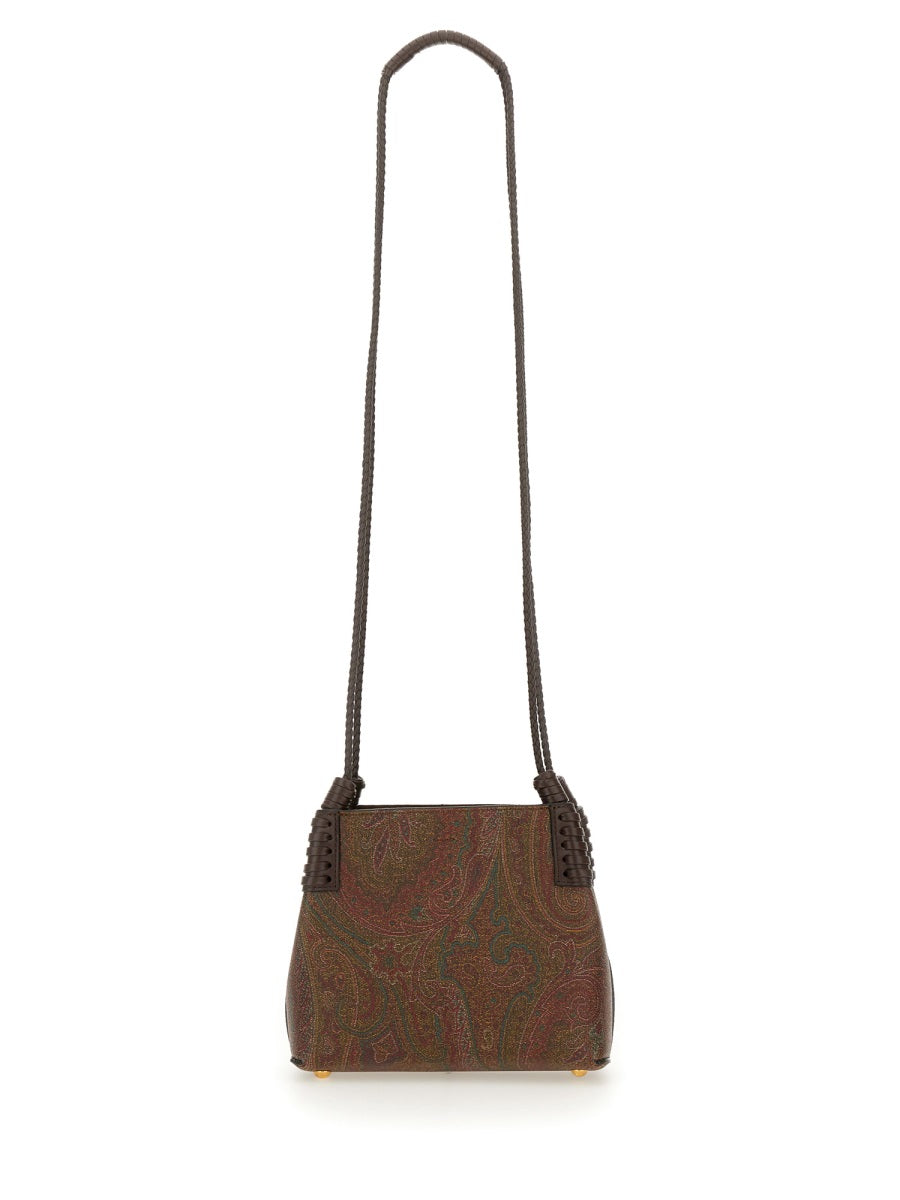 Libra Arnica Mini Shopping Bag Brown Cotton Shoulder