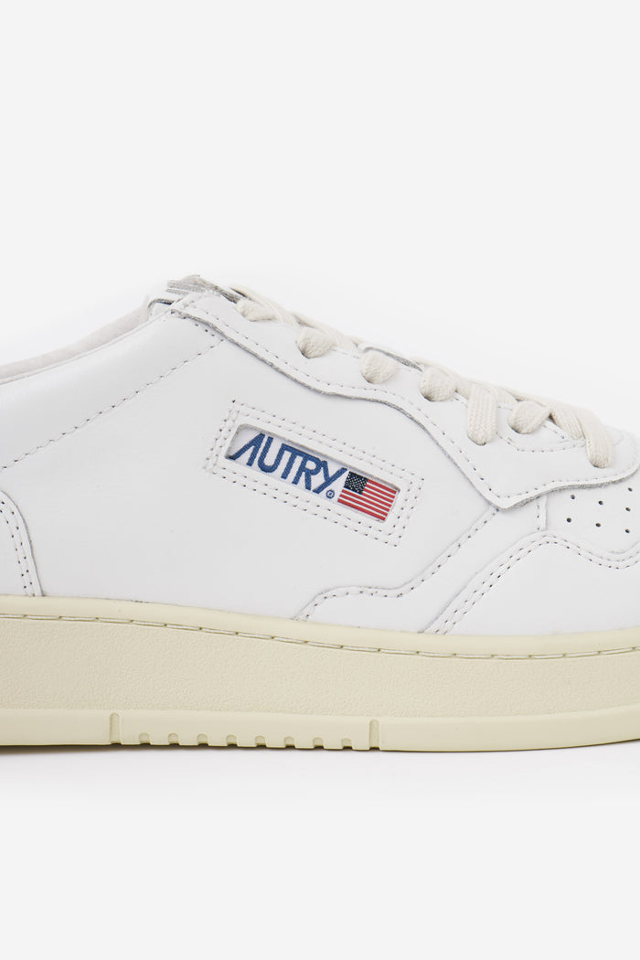 01 LOW Sneakers White Leather Scarpe