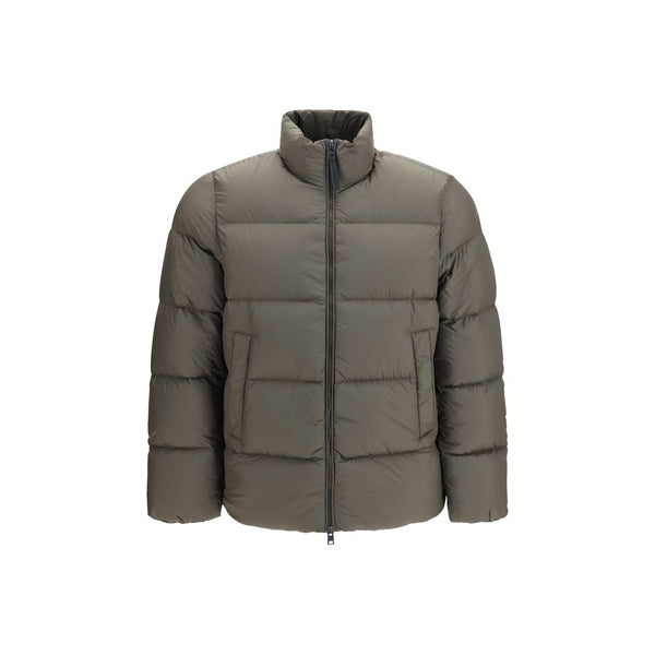 Bicolor Goose Down Full-Length Jacket Clothing
