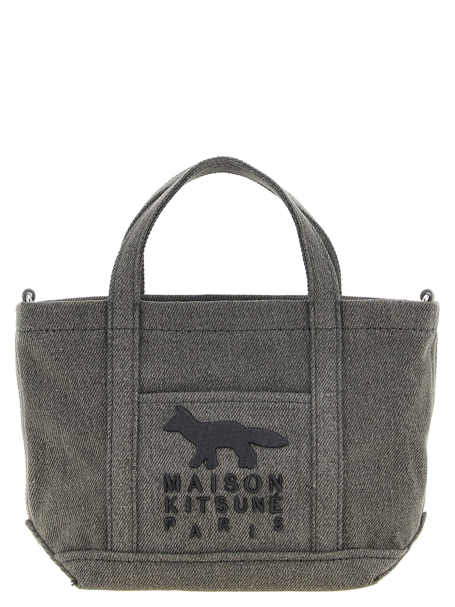 Gray Cotton Tote Bag