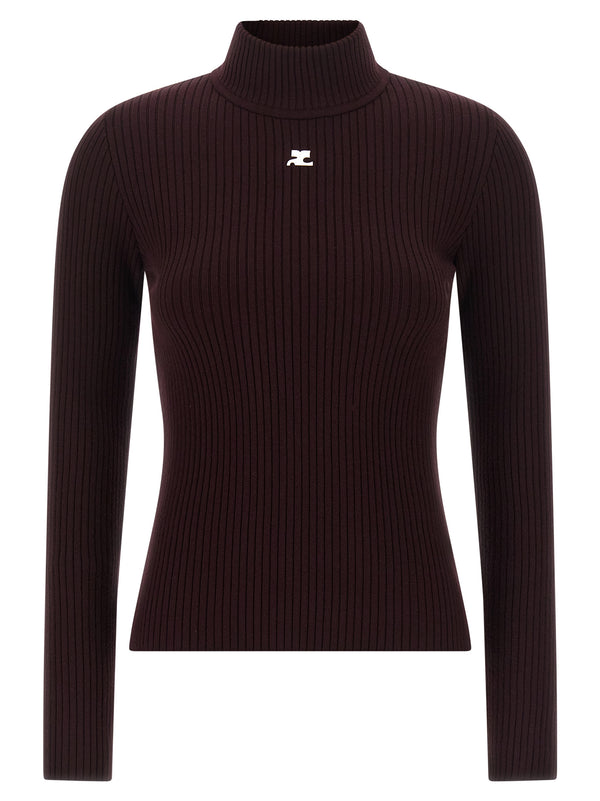 Bordeaux Viscose Cardigan Clothing