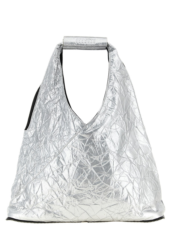 Silver Polyethylene Tote Bag
