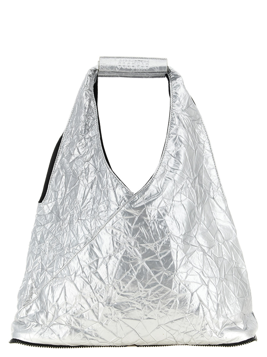 Silver Polyethylene Tote Bag