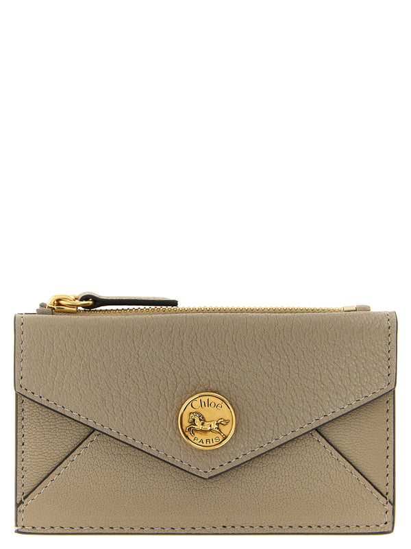 Beige Goatskin Cardholder Accessory