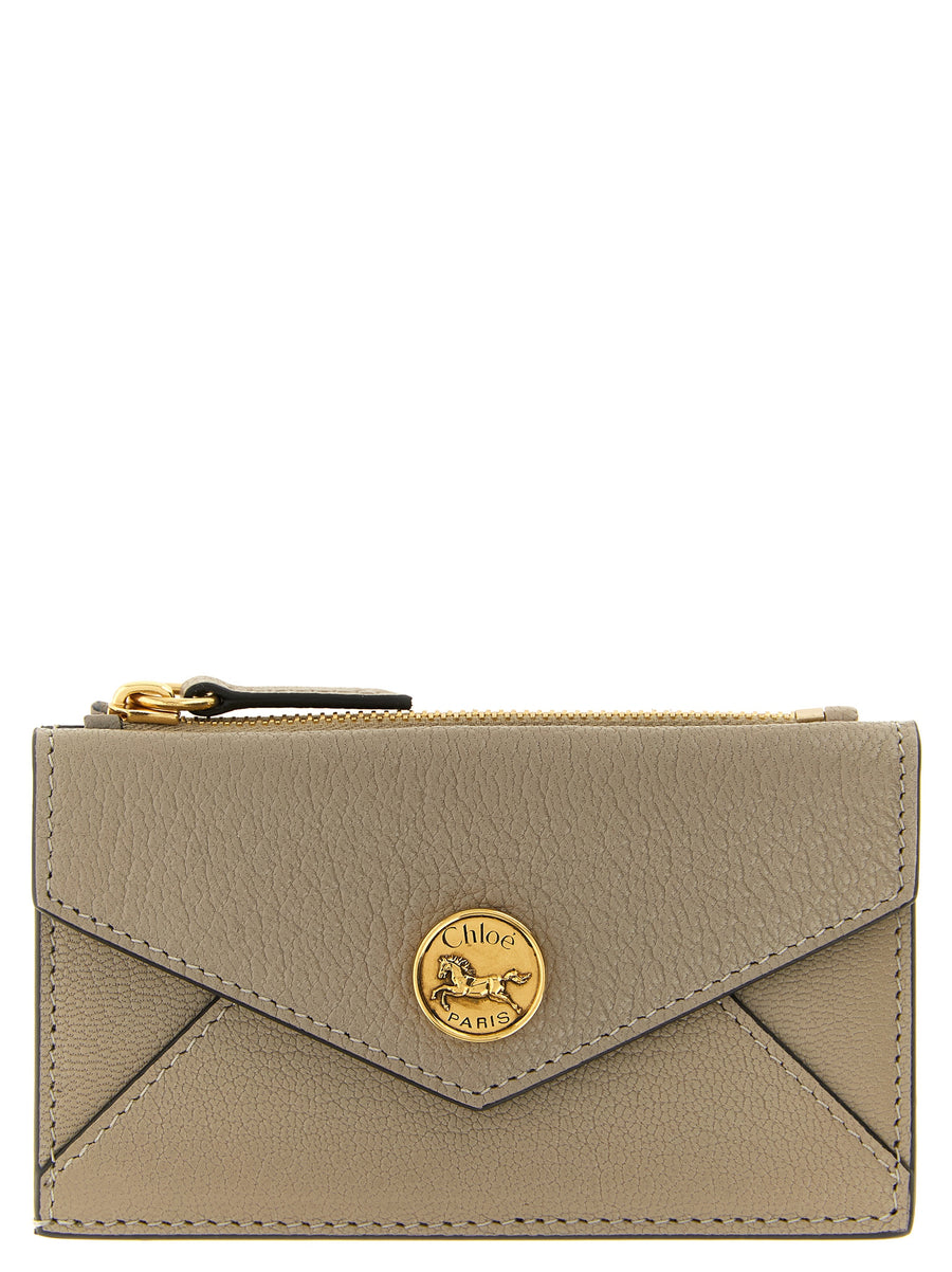 Beige Goatskin Cardholder Accessory