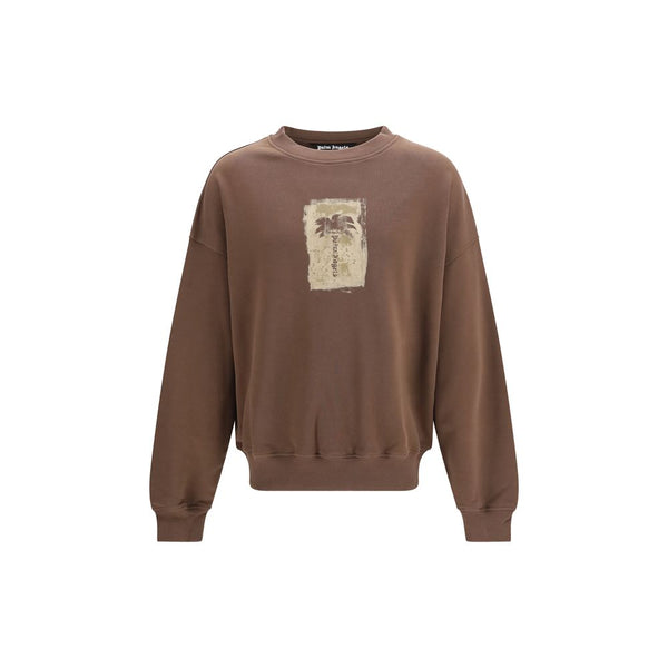 Brown Cotton Sweatshirt Clothing