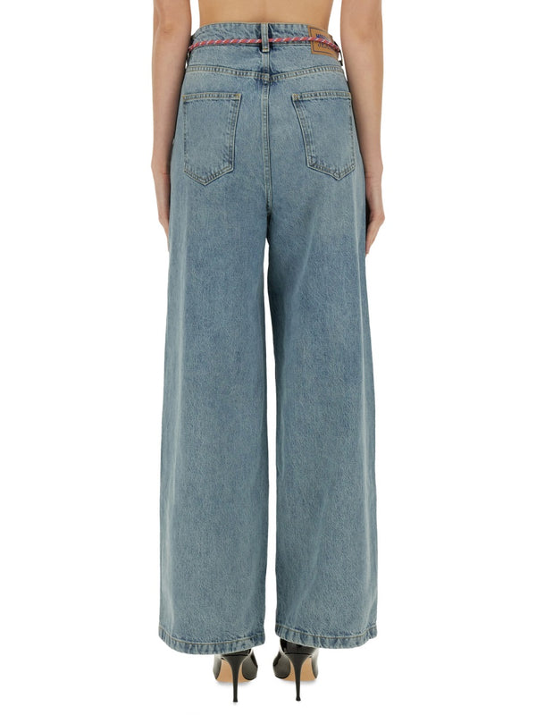 Wide Fit Jeans Denim Cotton