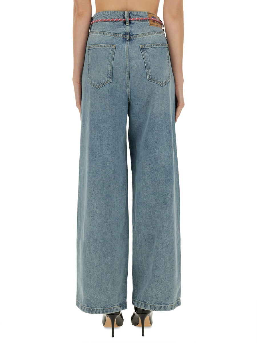 Wide Fit Jeans Denim Cotton