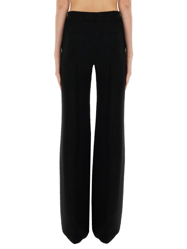 Viscose Blend Pants Black Trousers
