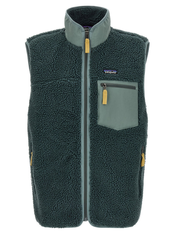 Blue Polyester Sleeveless Jacket Clothing