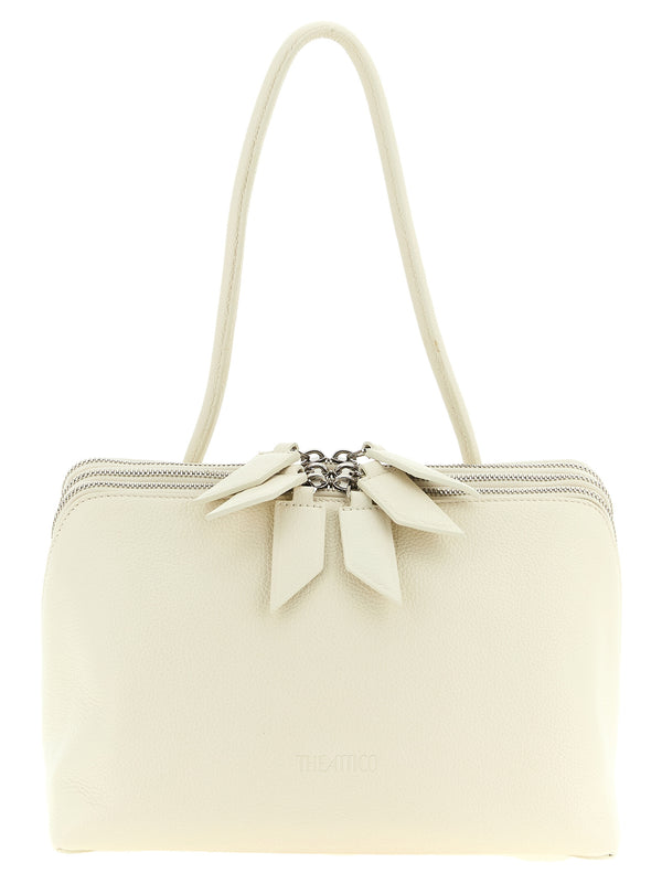 White Calfskin Shoulder Bag