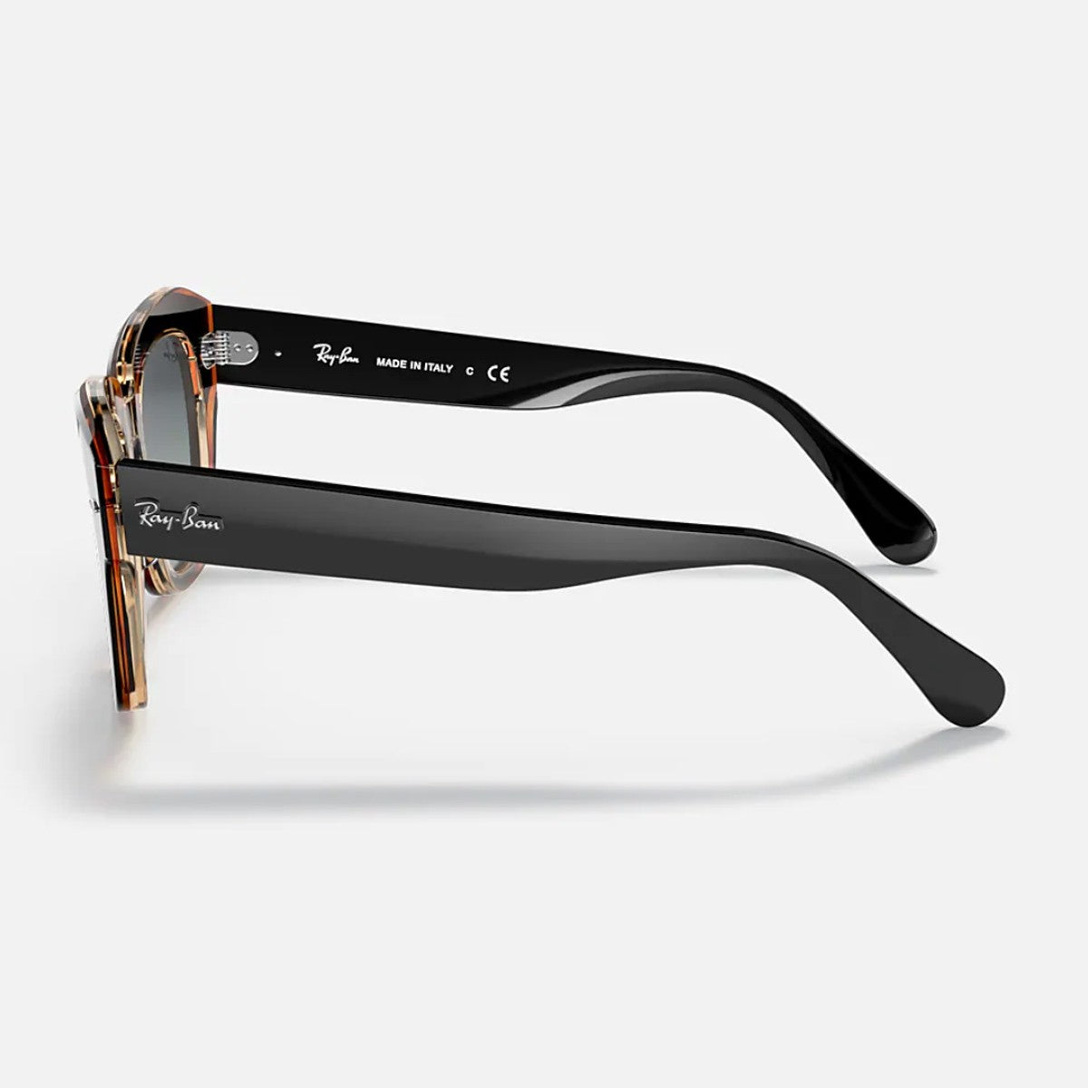 State Street Nero Acetate Occhiali Sole