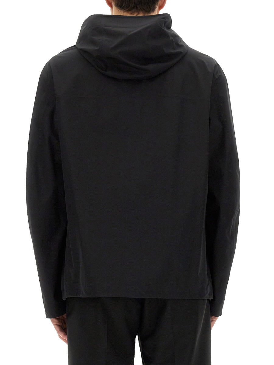 Hooded Jacket Black Cotton