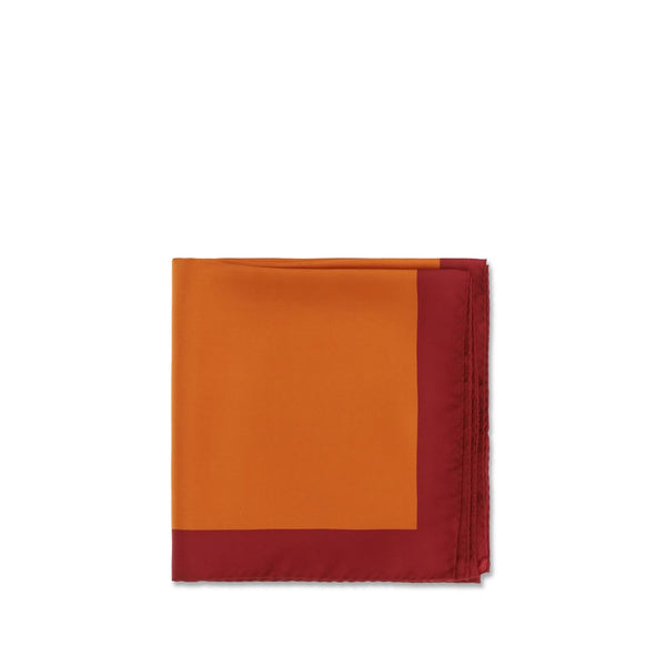 Orange Silk Foulard Accessory
