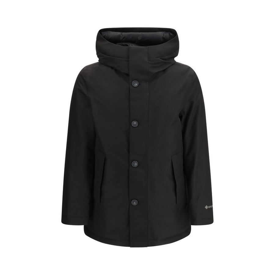 Black Goose Down Parka Clothing