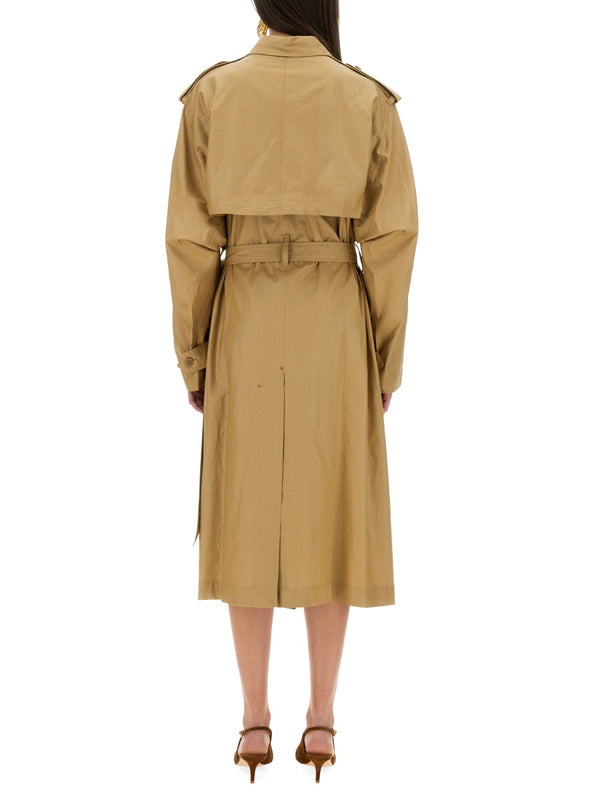 Freanne Trench Coat Beige Linen & Raincoats