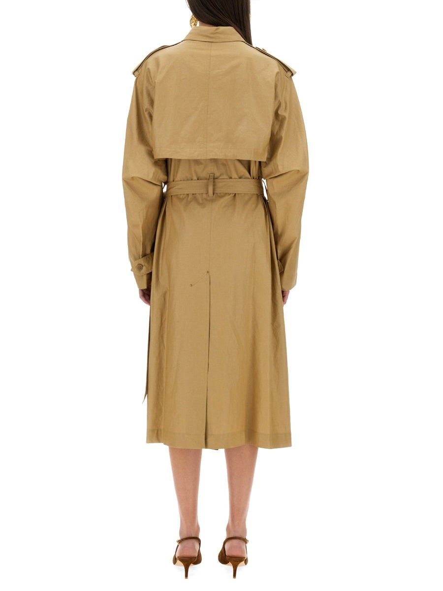 Freanne Trench Coat Beige Linen & Raincoats
