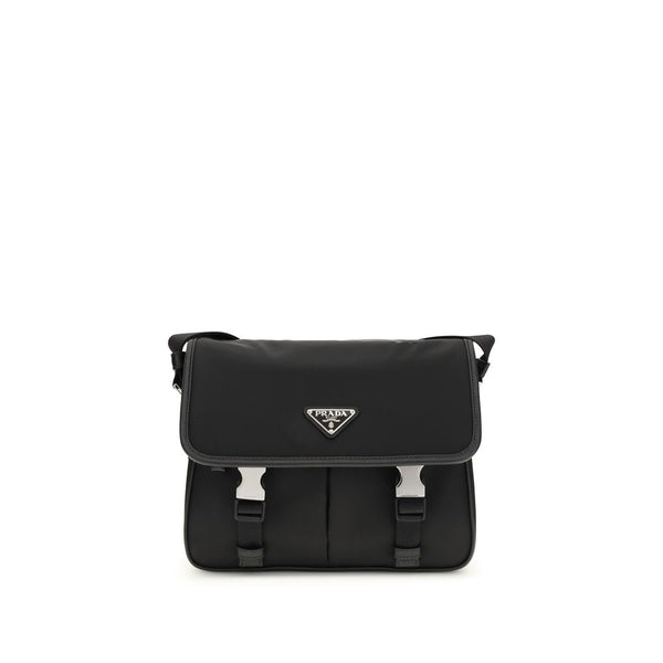 Black Polyamide Shoulder Bag